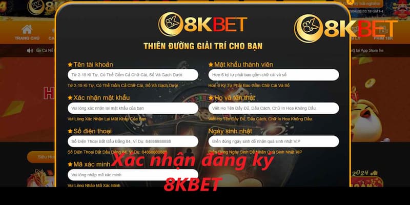 Xác nhận đăng ký tài khoản là bạn có thể tham gia cá cược ngay rồi